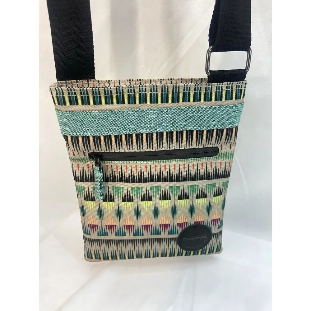DAKINE JIVE Crossbody Purse Bag Geometric Stripe Print Season Adjustable Strap - Picture 1 of 9